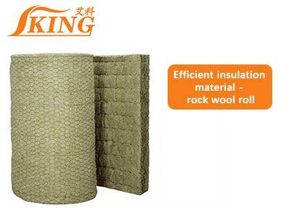 Efficient insulation material - rock wool roll