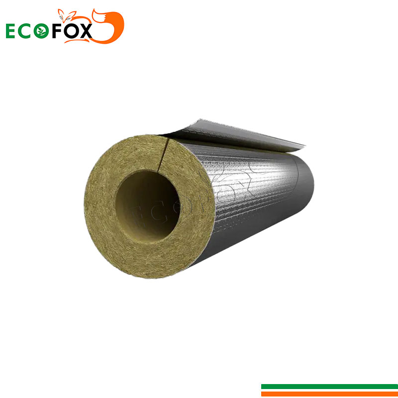 ECOFOX Aluminium Foil Facing Rock Wool Pipe